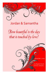 Wedding Program Cover Template 8F - Version 3